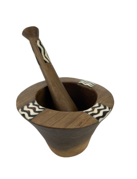 Mörser aus Olivenholz